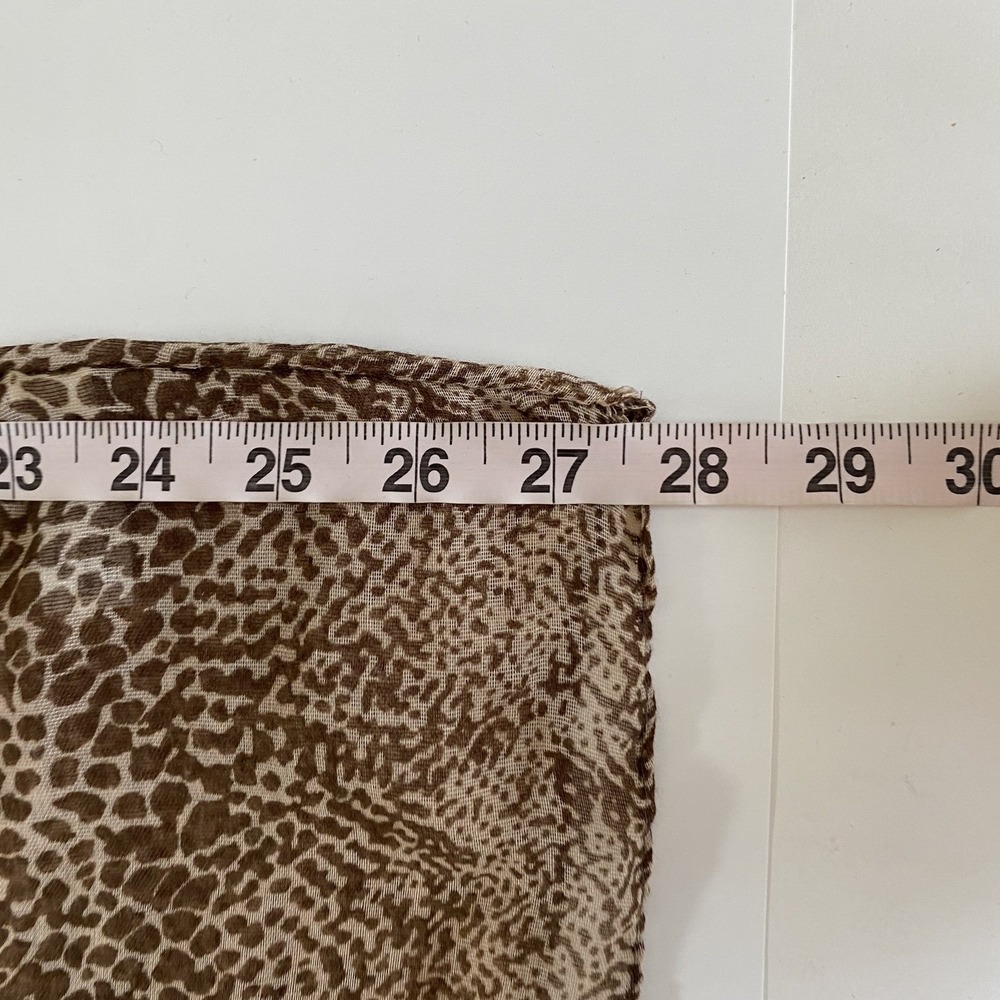 Nicole Marciano Animal Print Infinity Scarf Brown‎ Tan Boho Lightweight Scarf - Picture 7 of 8